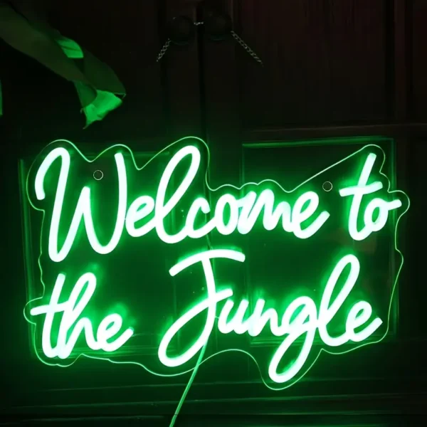 WELCOME TO THE JUNGLE LED neon sign - Image 2