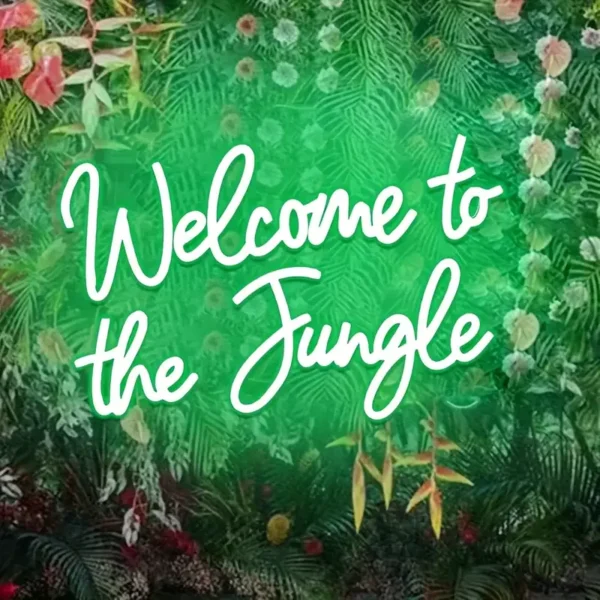 WELCOME TO THE JUNGLE LED neon sign