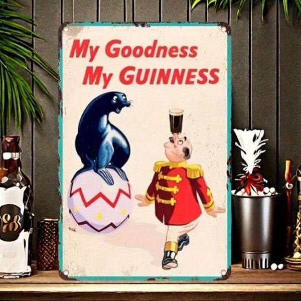 10p Wednesday - 3  Vintage Toucan Guinness Metal Signs - Image 3