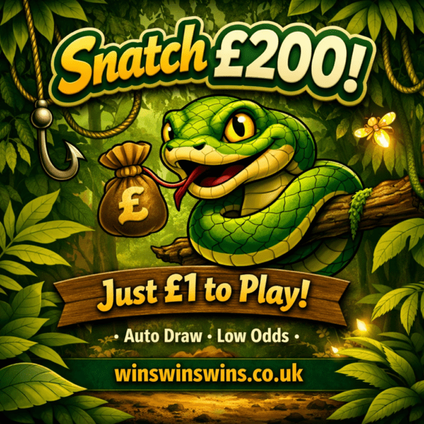 £200 CASH   - £1 to enter - Low odds - Auto draw