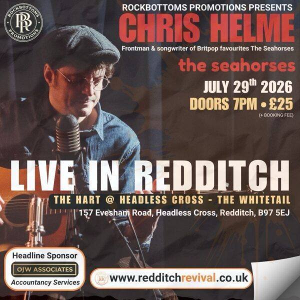 Chris Helme - Frontman of The Seahorses Live in Redditch