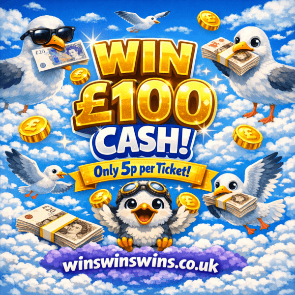£100 only 5p per ticket