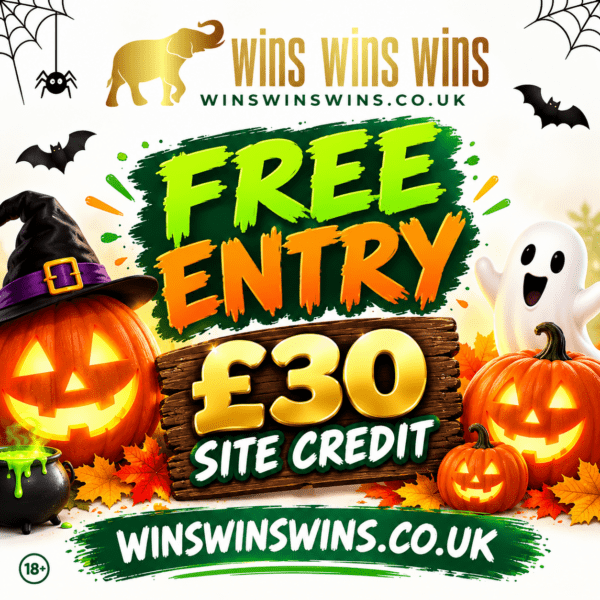 🎃👻 FREE ENTRY – WIN £30 SITE CREDIT! 💚